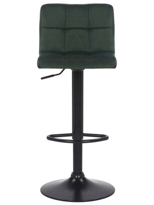 Lot de 4 tabourets de bar Feni velours, vert Lot de 4 tabourets de bar Feni velours, vert