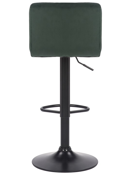 Lot de 4 tabourets de bar Feni velours, vert Lot de 4 tabourets de bar Feni velours, vert