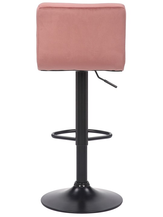 Lot de 4 tabourets de bar Feni velours, rose