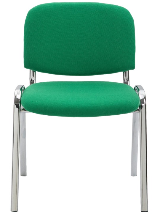 Chaise visiteur Ken C tissu, vert