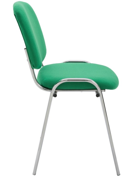 Chaise visiteur Ken C tissu, vert