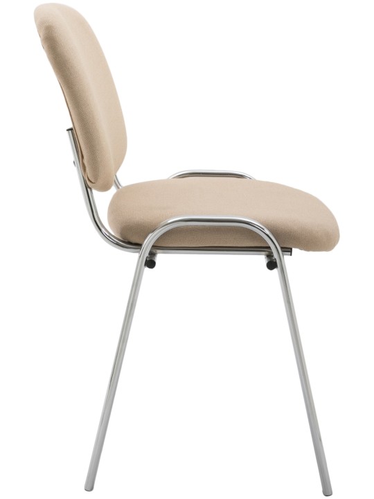 Chaise visiteur Ken C tissu, crème Chaise visiteur Ken C tissu, crème