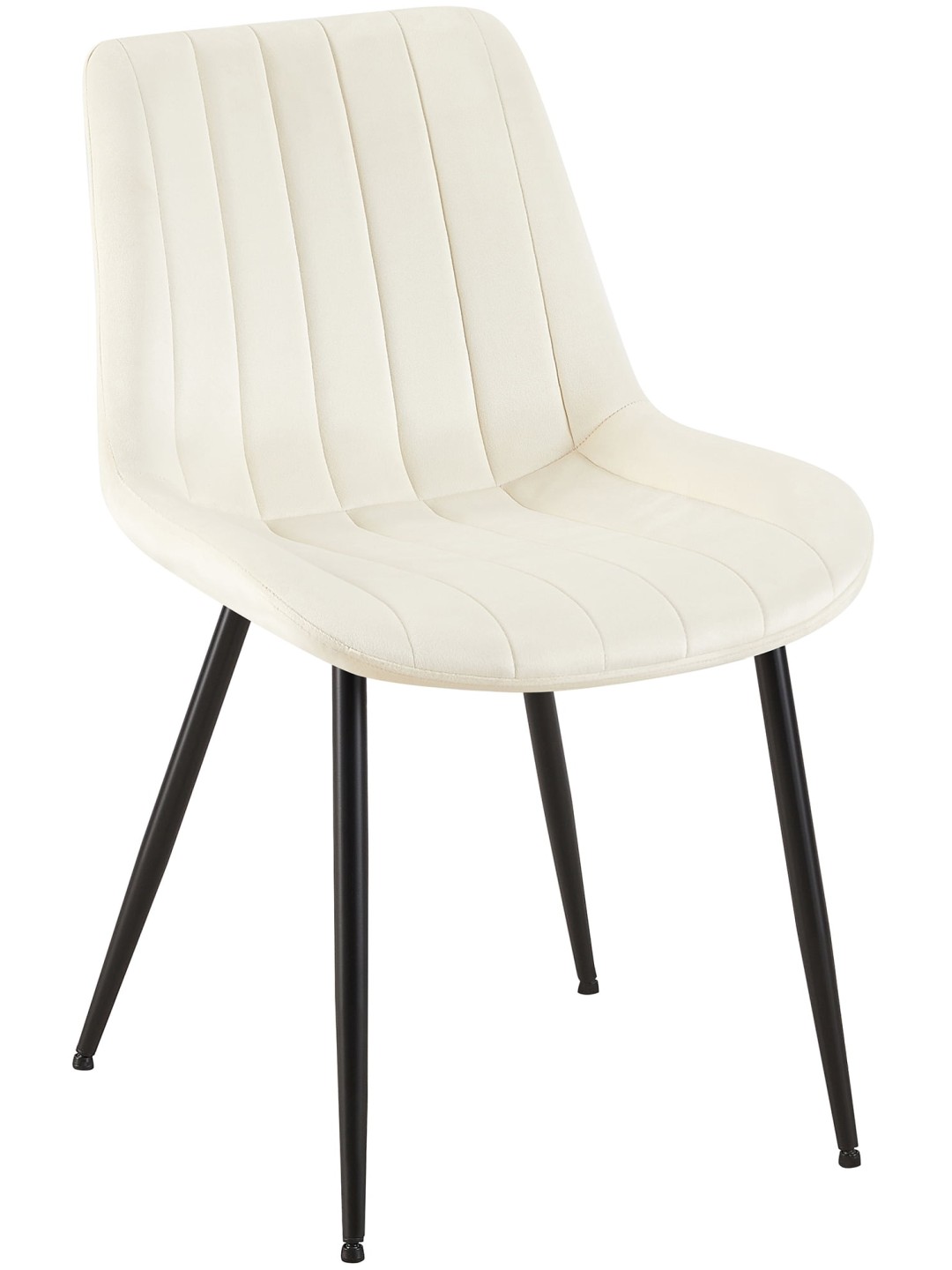 Chaise Rahden velours, crème