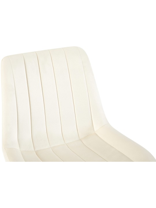 Chaise Rahden velours, crème