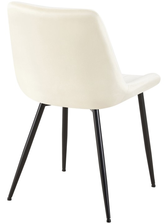 Chaise Rahden velours, crème