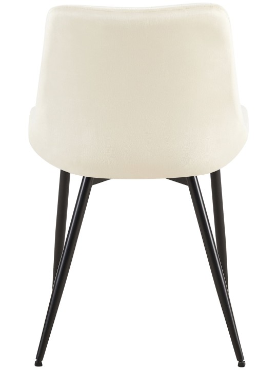 Chaise Rahden velours, crème