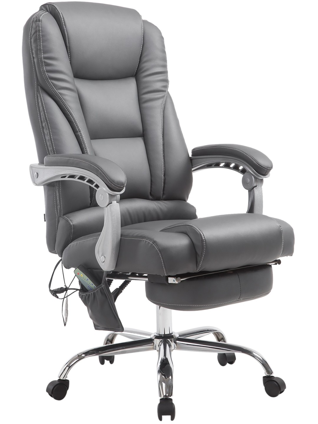 Chaise de bureau Pacific avec fonction massage V2, gris