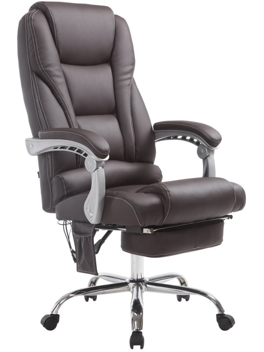 Chaise de bureau Pacific avec fonction massage V2, brun