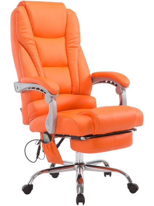 Fauteuil de bureau Pacific avec fonction massage V2, orange