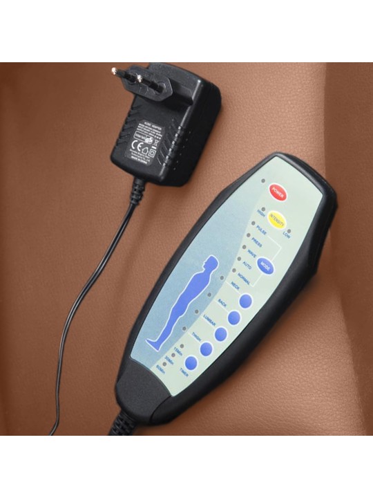 Chaise de bureau Pacific avec fonction massage V2 cuir artificiel, brun clair Chaise de bureau Pacific avec fonction massage V2 cuir artificiel, brun clair