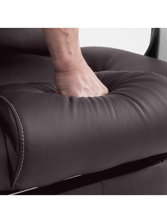 Chaise de bureau Pacific avec fonction massage V2, brun