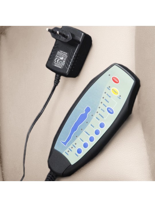 Chaise de bureau Pacific avec fonction massage V2, crème