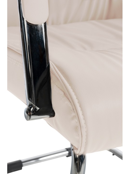 Lot de 2 chaises visiteurs Sievert, crème