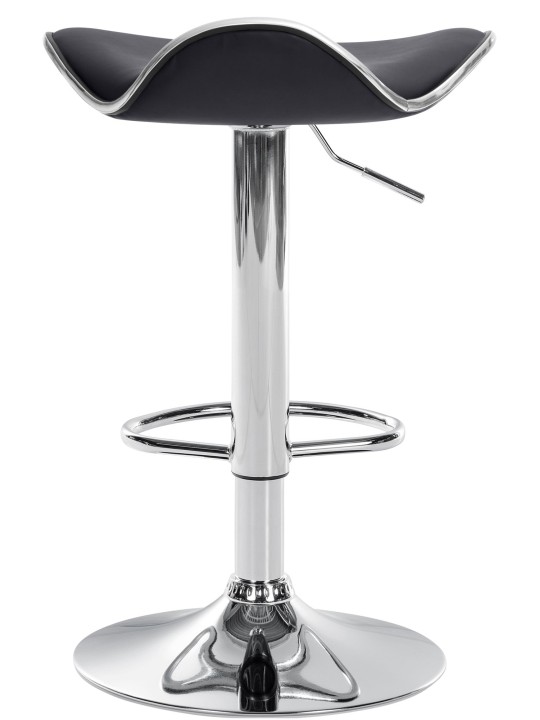 Tabouret de bar Shanghai simili cuir C, noir