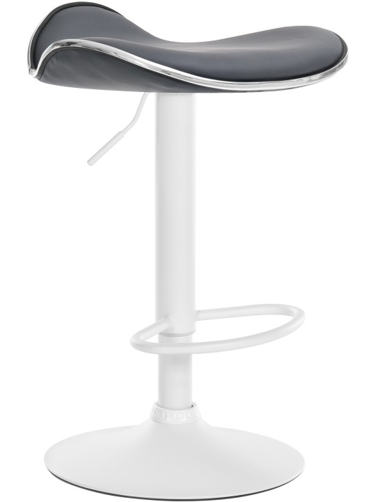 Tabouret de bar Shanghai simili cuir, gris Tabouret de bar Shanghai simili cuir, gris