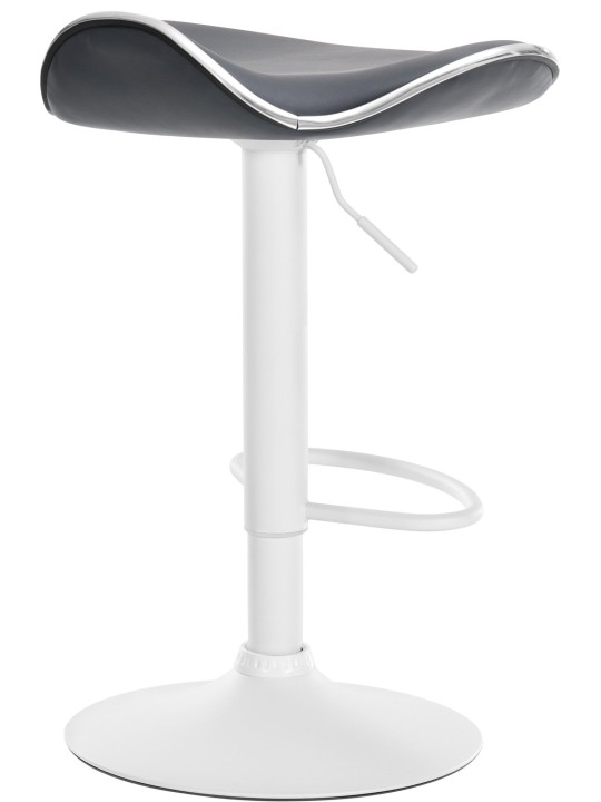 Tabouret de bar Shanghai simili cuir, gris Tabouret de bar Shanghai simili cuir, gris