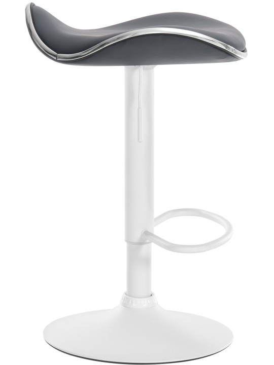 Tabouret de bar Shanghai simili cuir, gris Tabouret de bar Shanghai simili cuir, gris