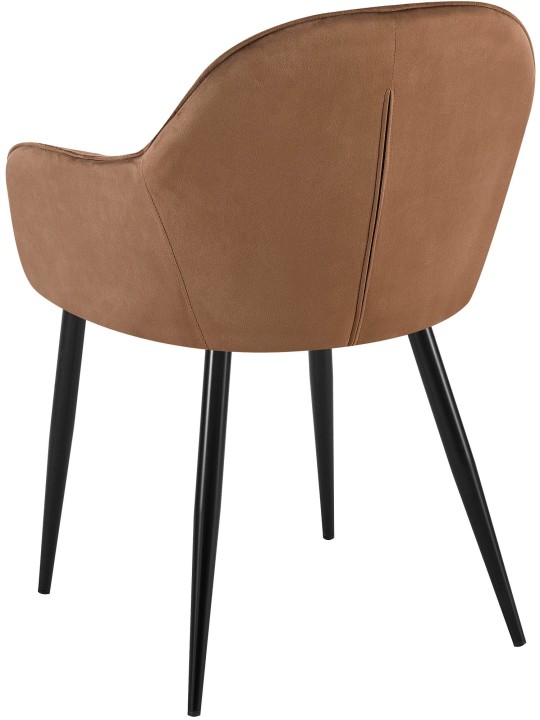 Chaise de salle à manger en velours Boise, brun Chaise de salle à manger en velours Boise, brun