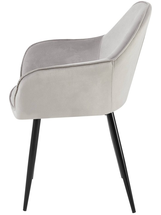 Chaise de salle à manger en velours Boise, gris Chaise de salle à manger en velours Boise, gris