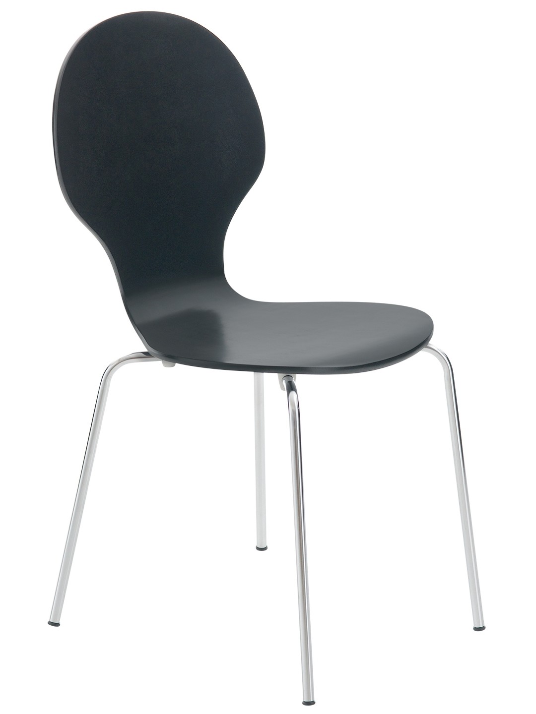Chaise visiteur Diego, noir