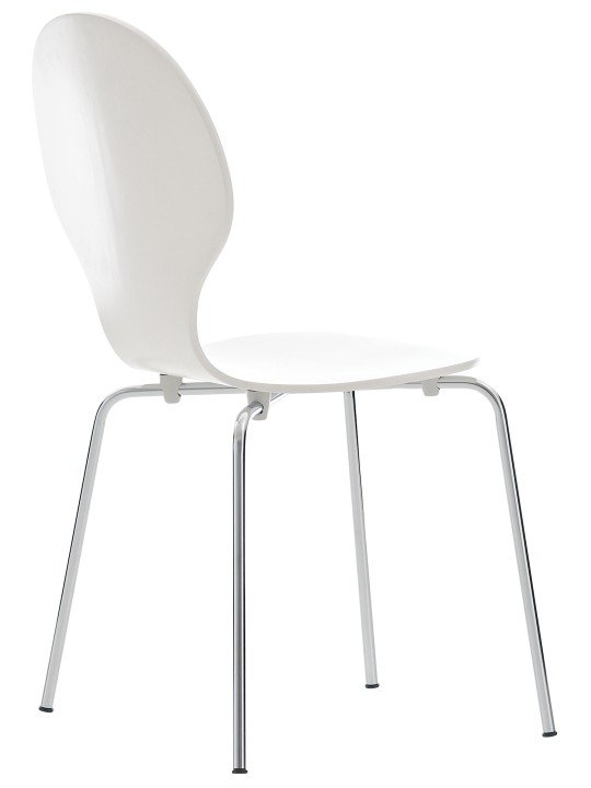 Chaise visiteur Diego, blanc