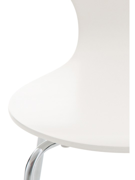 Chaise visiteur Diego, blanc