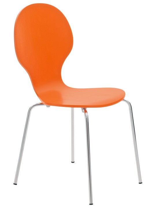 Chaise visiteur Diego, orange