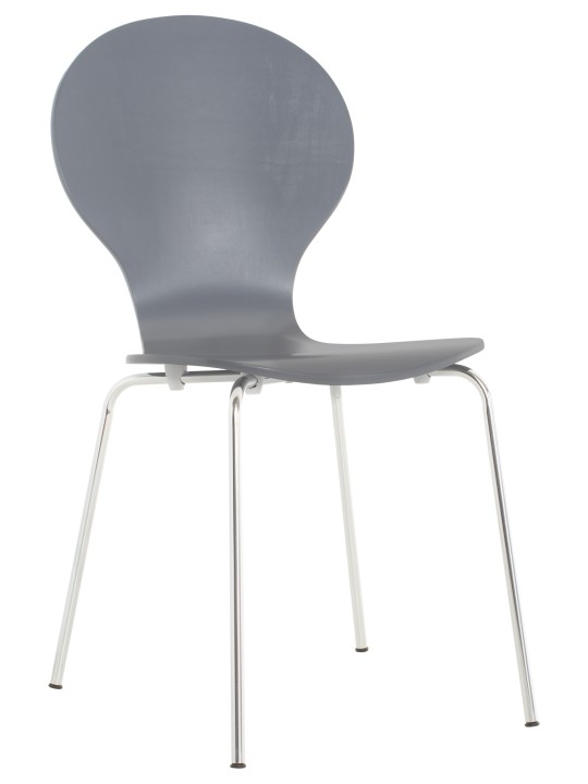 Chaise visiteur Diego, gris