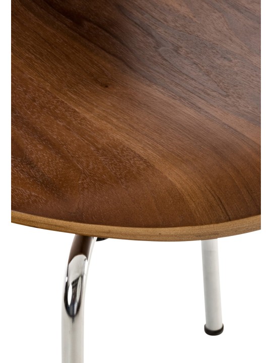 Chaise visiteur Diego, noyer