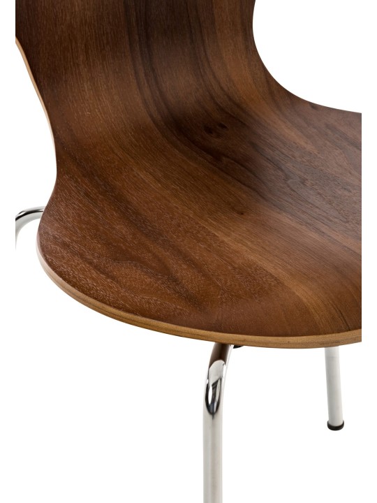 Chaise visiteur Diego, noyer