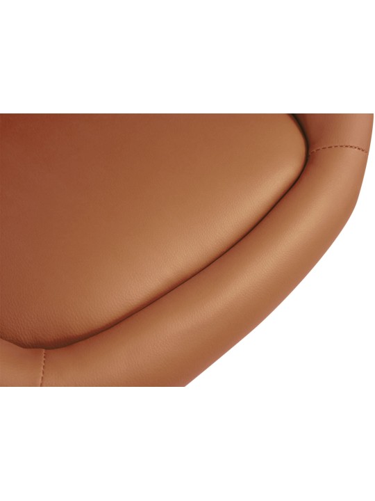 Tabouret de bar Davie simili cuir, brun clair