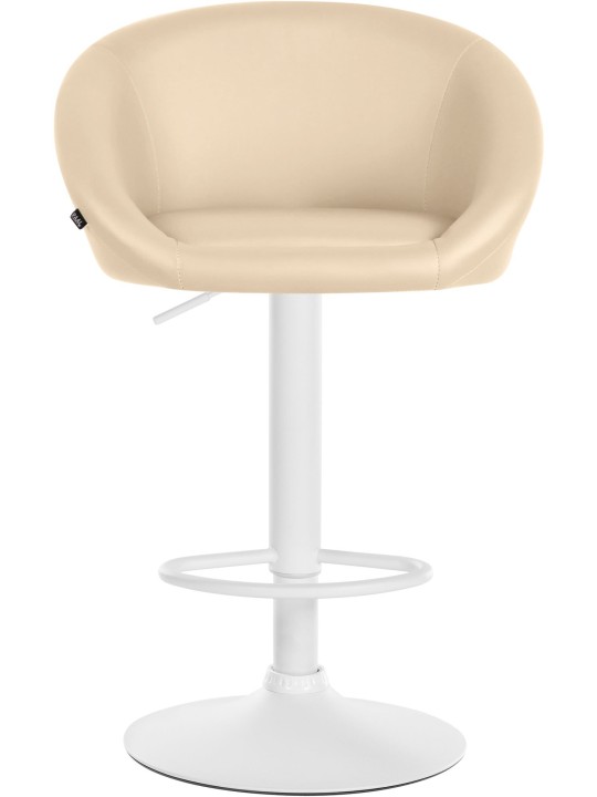 Tabouret de bar Davie simili cuir, crème Tabouret de bar Davie simili cuir, crème