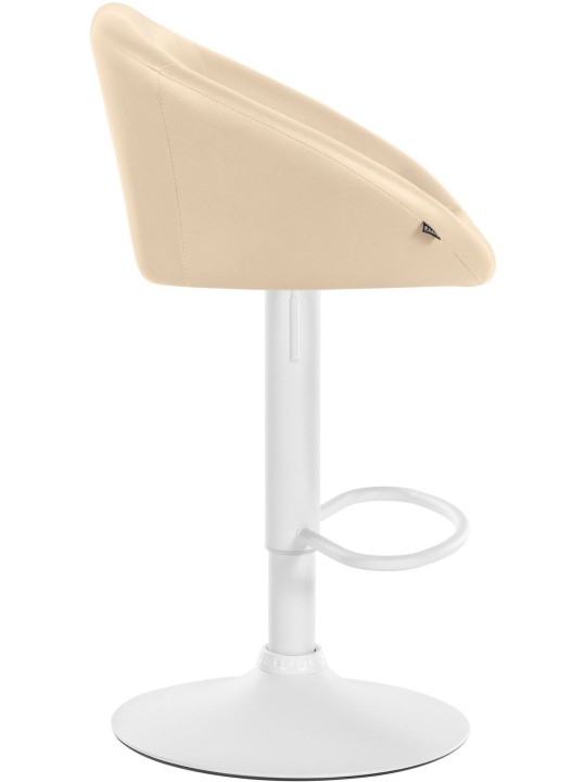 Tabouret de bar Davie simili cuir, crème Tabouret de bar Davie simili cuir, crème