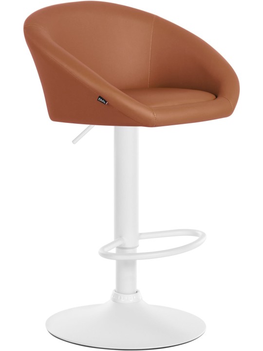 Tabouret de bar Davie simili cuir, brun clair Tabouret de bar Davie simili cuir, brun clair