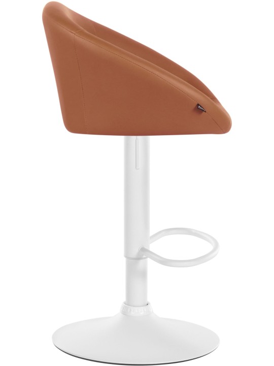 Tabouret de bar Davie simili cuir, brun clair Tabouret de bar Davie simili cuir, brun clair