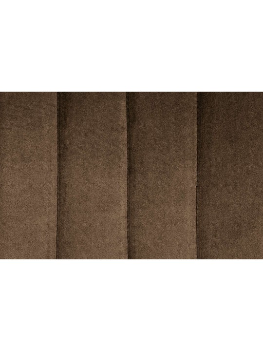 Lot de 2 tabourets de bar Toni velours, brun