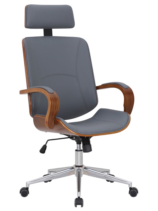 Chaise de bureau Dayton, noyer/gris Chaise de bureau Dayton, noyer/gris