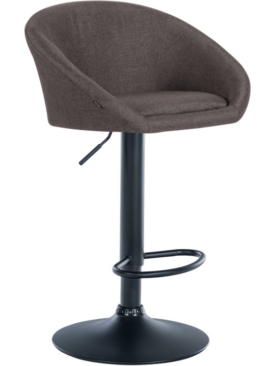 Tabouret de bar Davie tissu, gris foncé Tabouret de bar Davie tissu, gris foncé