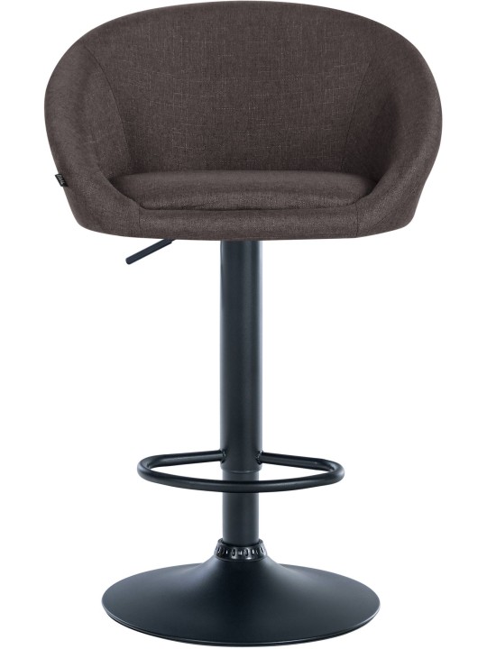 Tabouret de bar Davie tissu, gris foncé Tabouret de bar Davie tissu, gris foncé