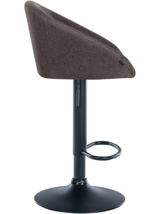 Tabouret de bar Davie tissu, gris foncé Tabouret de bar Davie tissu, gris foncé