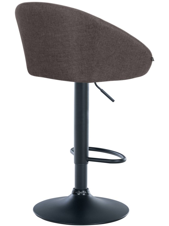 Tabouret de bar Davie tissu, gris foncé Tabouret de bar Davie tissu, gris foncé