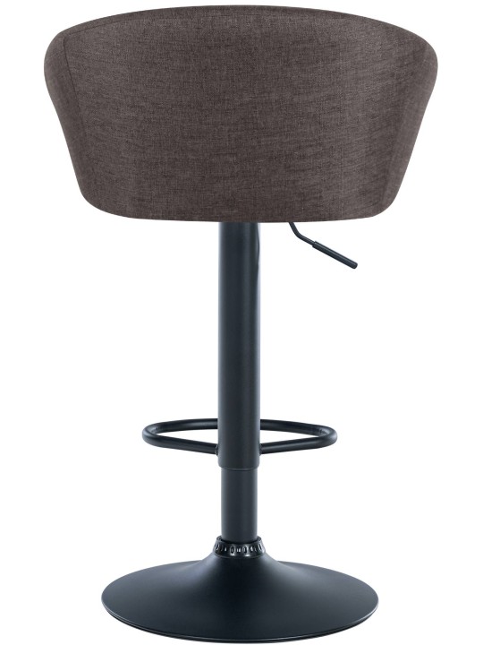 Tabouret de bar Davie tissu, gris foncé Tabouret de bar Davie tissu, gris foncé