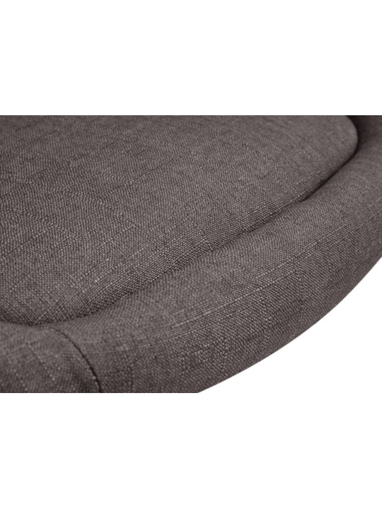 Tabouret de bar Davie tissu, gris foncé Tabouret de bar Davie tissu, gris foncé