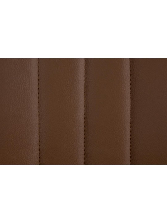 Lot de 2 tabourets de bar Toni simili cuir, brun