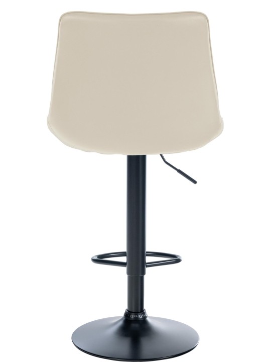 Lot de 2 tabourets de bar Toni simili cuir, crème