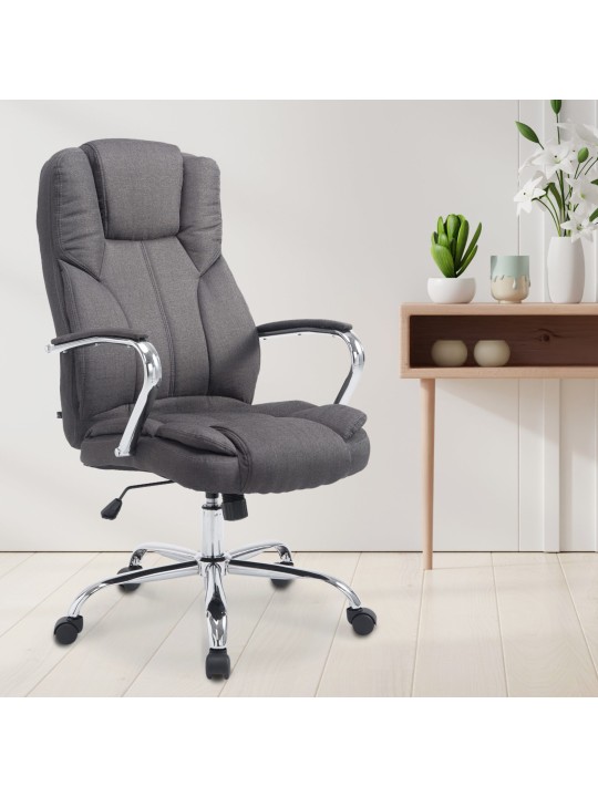 Chaise de bureau BIG Xanthos en tissu, gris foncé Chaise de bureau BIG Xanthos en tissu, gris foncé