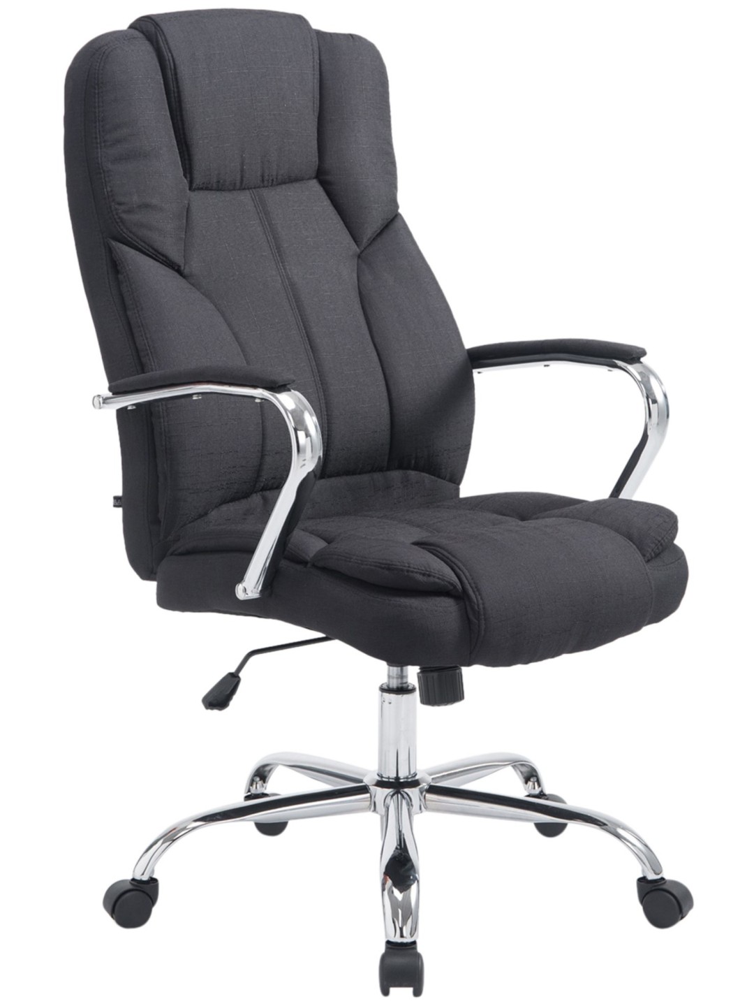 Chaise de bureau BIG Xanthos en tissu, noir