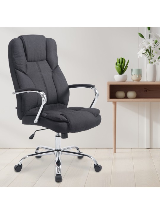 Chaise de bureau BIG Xanthos en tissu, noir Chaise de bureau BIG Xanthos en tissu, noir