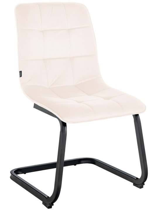 Chaise de salle à manger en velours Vermont, crème Chaise de salle à manger en velours Vermont, crème
