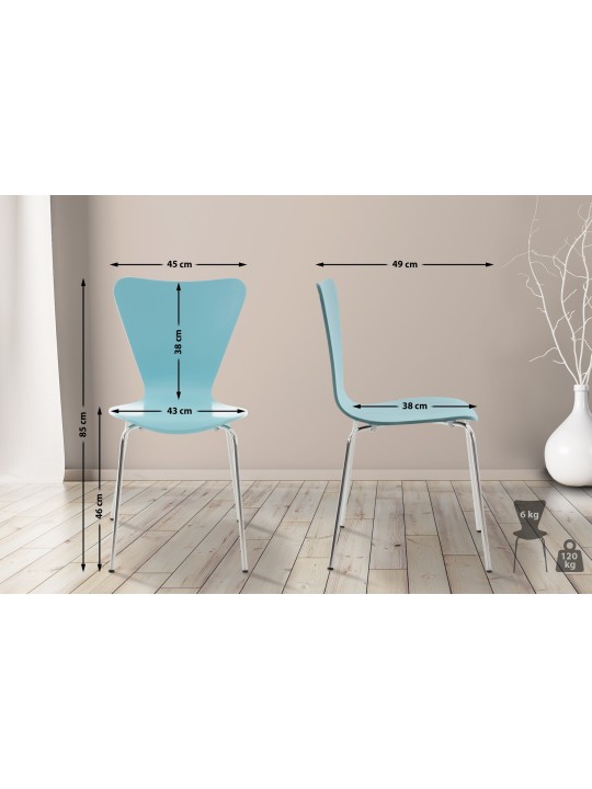 Chaise visiteur Calisto, bleu clair Chaise visiteur Calisto, bleu clair